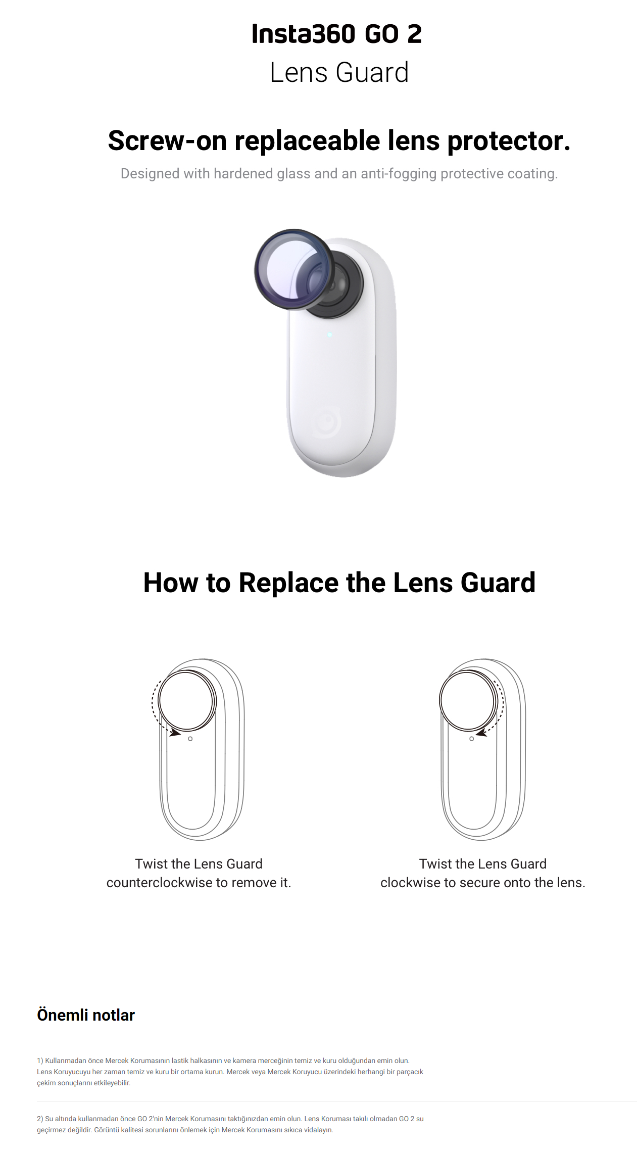 Insta360 GO 2 Lens Guard