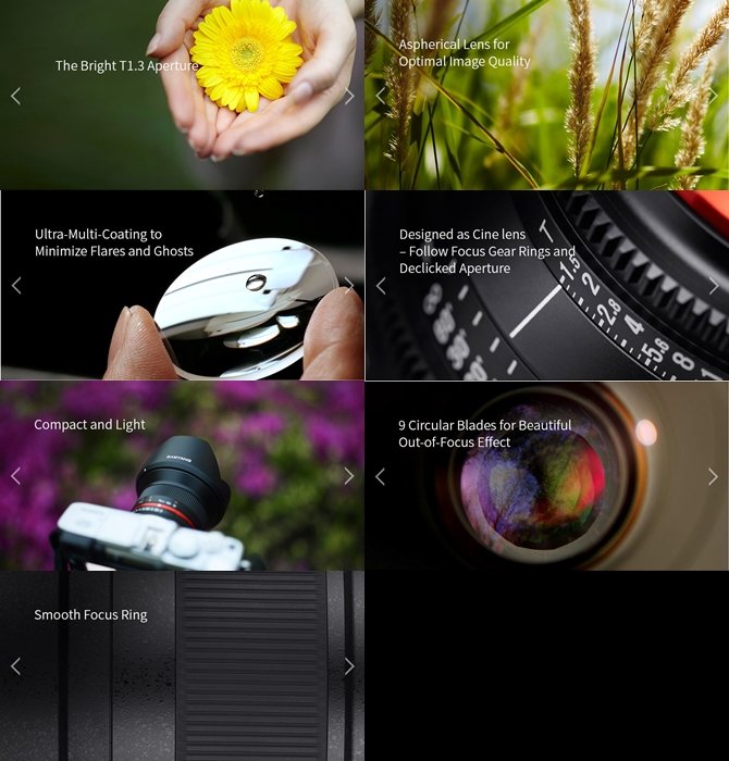 Samyang 35mm T1.3 AS UMC CS Cine Lens Sony E Uyumlu Fiyatı
